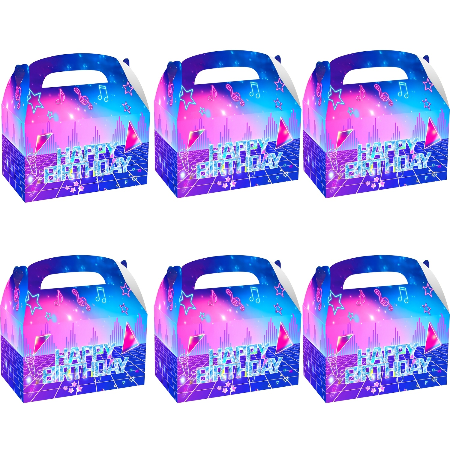 TEMU Gift For Her/him 16 Packs Kpop Birthday Party Favor Paper Gift Boxes Kpop Music Party Favors Themed Treat Boxes For Movie Themed Birthday Party