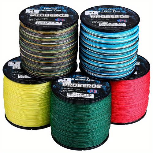500m 547yds braided fishing line abrasion resistant zero stretch braided lines 4 strands super strong 6lb 80lb test multi colored durable high quality fishing line