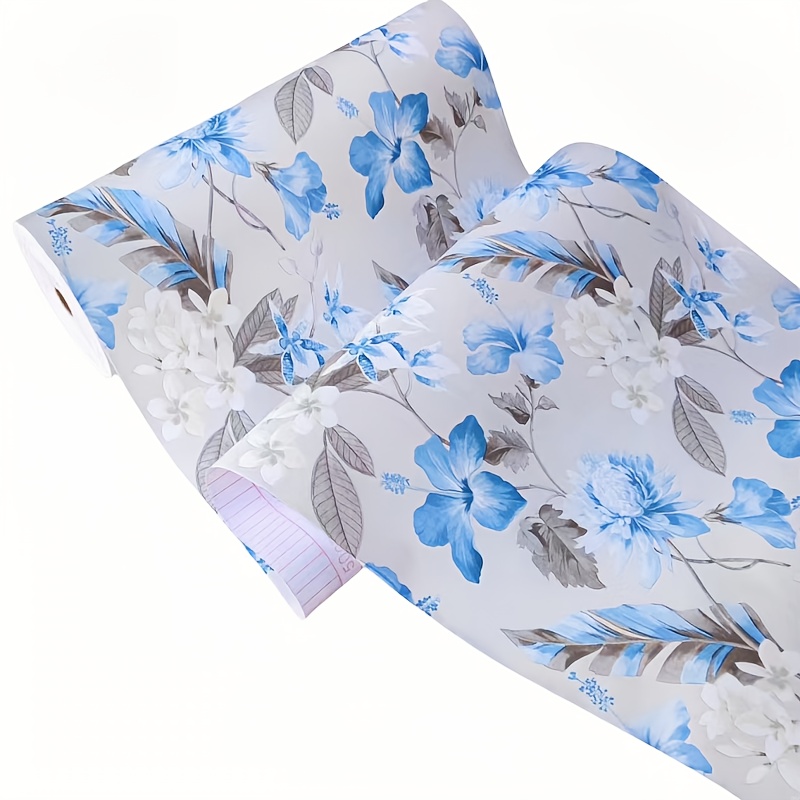 E-shop Blumentapete Wandrenovierung Dekoration Pastoralstil Selbstklebende Schreibtisch Schrank Farbwechsel Hintergrundfolie Rollenpapier