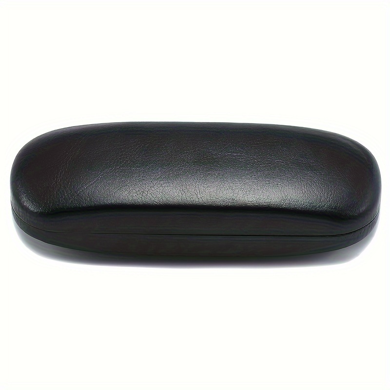 

2024 Women Anti-pressure Eyeglasses Case, Elegant Black Leather Metal, High Quality, Cheapest For Glasses, , Makeup Mirror