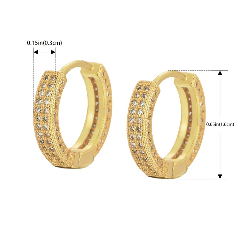 Women's S925 Silver Earrings with Square Synthetic Zirconia
