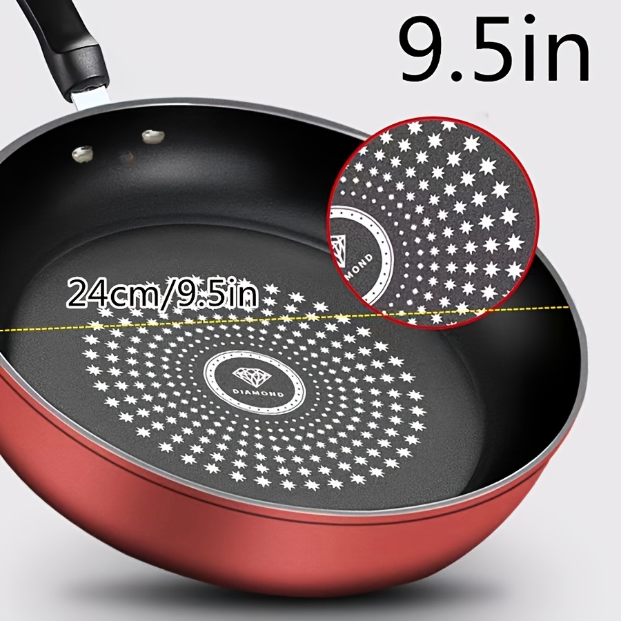 cast nonstick fry pan dishwasher safe induction compatible lightweight smokeless frying pan for gas stovetops with stainless steel handle for steak pancakes breakfast details 8