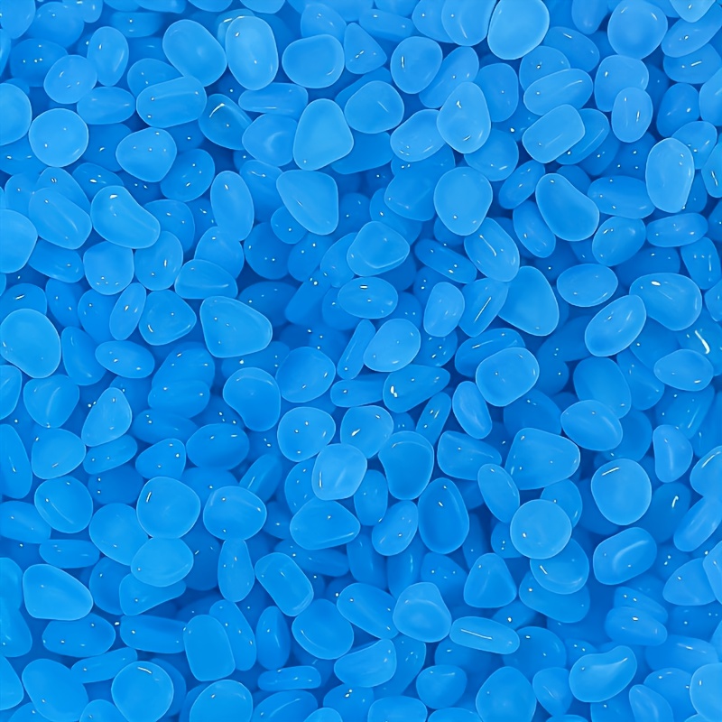 Image of 555pcs/bag Of Resin Decorative Stones, Weighing 0.18 , With A Diameter Of 0.394 Inches, Used For Landscaping, Large-scale , Potted Plants, Parks, Aquariums - Non-toxic Fluorescent Stone Decoration
