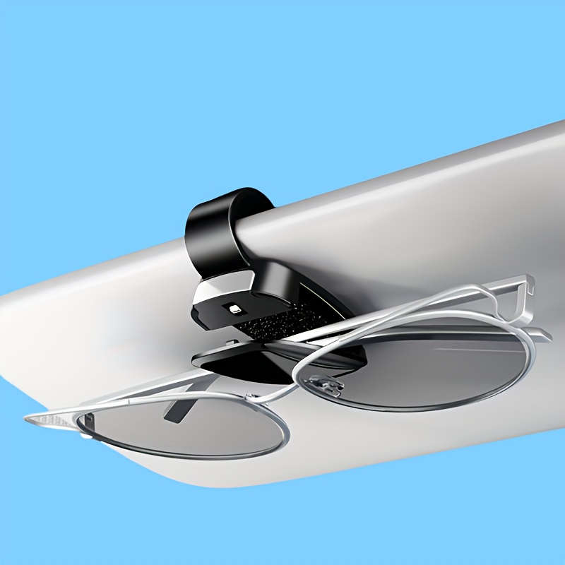 Image of Multi Functional Car Sunshade Glasses Clip, For All Car Models, High-end Fashionable Glasses Clip, Suitable For Multiple Glasses, Fashion Glasses, Fashion Glasses.
