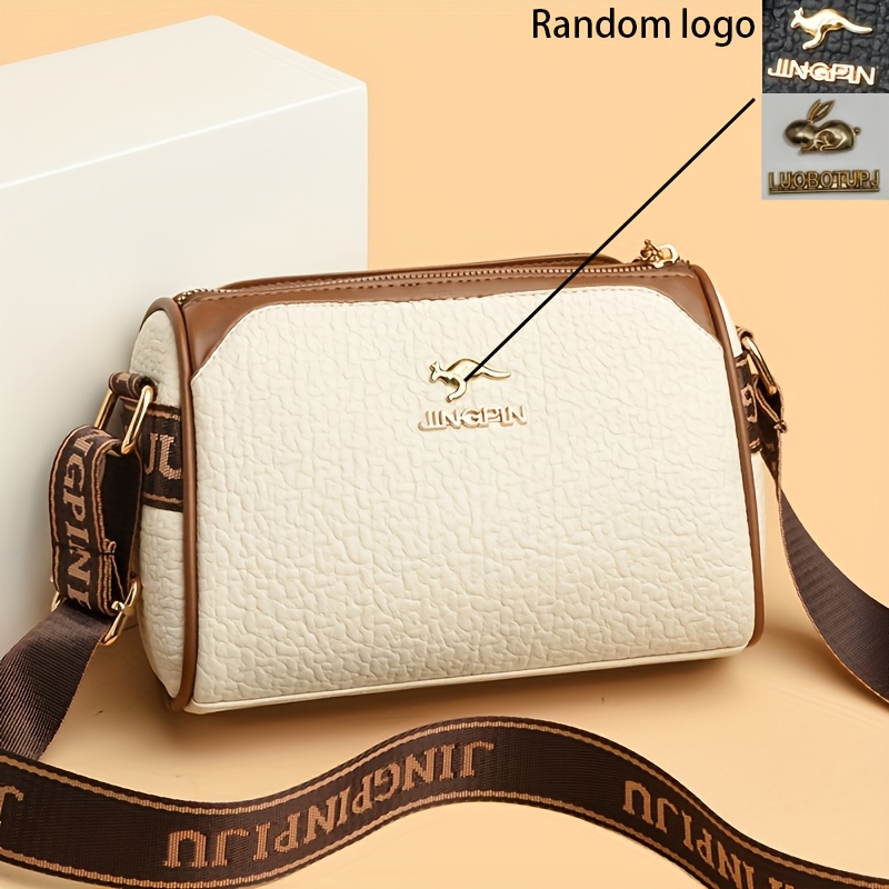 Image of Women'-shoulder Bag,, Color-, Casual Occasion Shoulder Bag, With Magnetic Snap Closure, Fiber Lining, In Black, Cream-white (pattern Random)