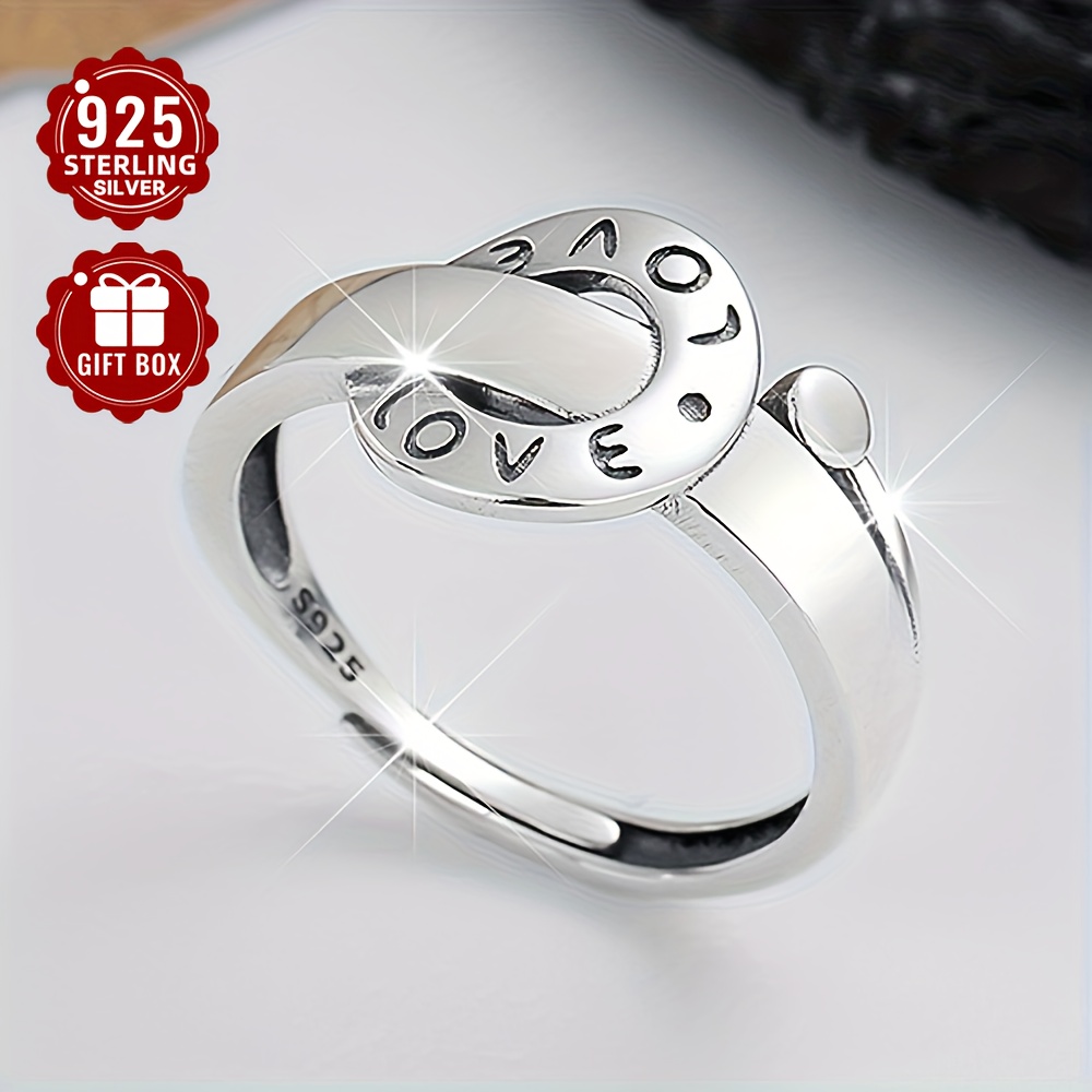 

1pc S925 Pure Silvery Style Fashionable Men's And Ring Holiday Anniversary Gift . 2.9g