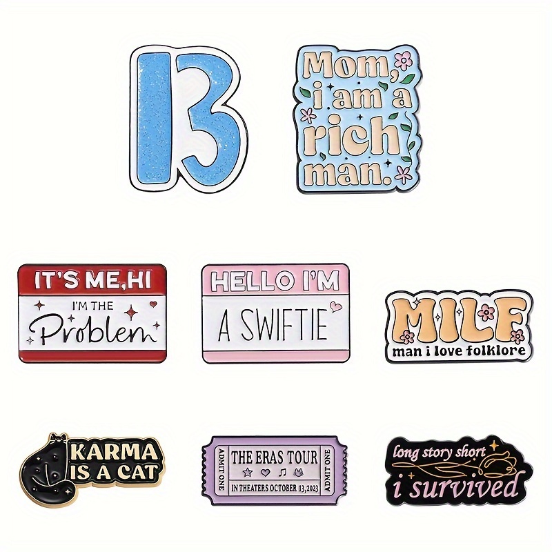 

Creative Singer Enamel Pins Lyrics Album Inspired Pins For Fans Concert Friendship Brooch Music Lapel Pins On Backpacks Clothes Jeans Hats Gifts For Enthusiasts Women Girls Boys