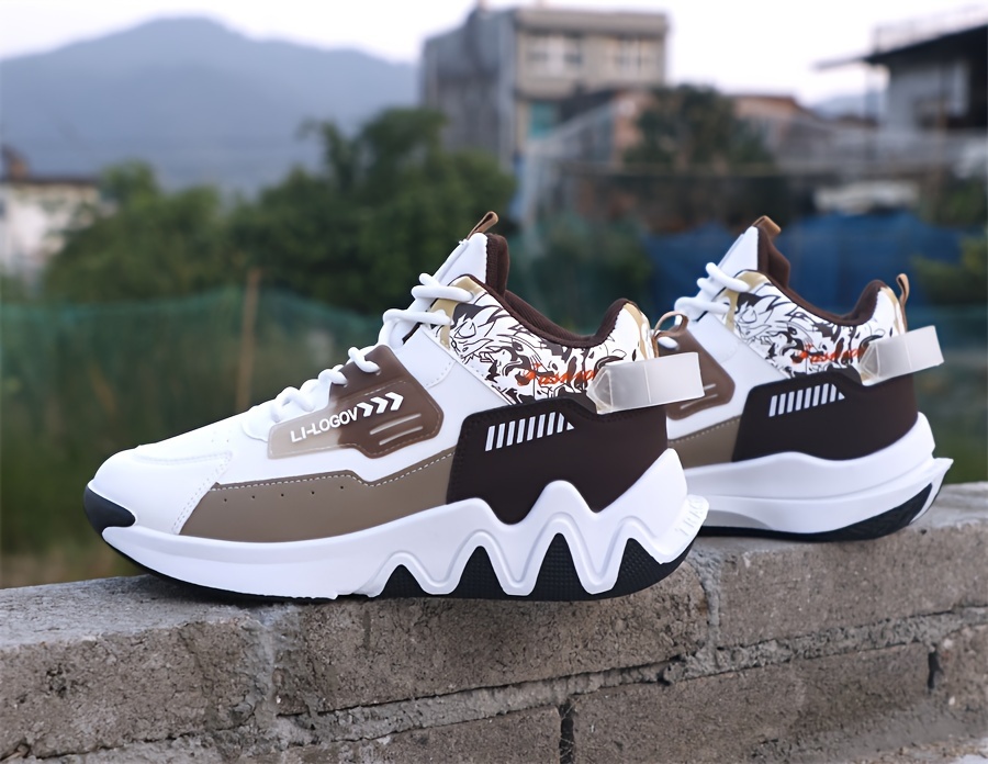 Zapatillas de running acolchadas y elegantes para hombre, cómodas y antideslizantes con cordones, zapatillas suaves, aptas para actividades al aire libre para hombres, se pueden usar en todas las estaciones