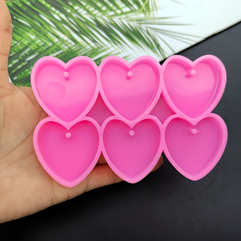 

[customer ] 6-in-1 Heart-shaped Silicone Mold For Diy Resin Jewelry - Sparkling Love Pendant Casting Kit