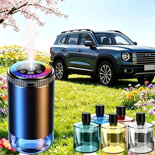 air freshener diffuser with starry sky projector cologne scented car fragrance 50ml essential oil automatic on off adjustable nano aromatic diffuser