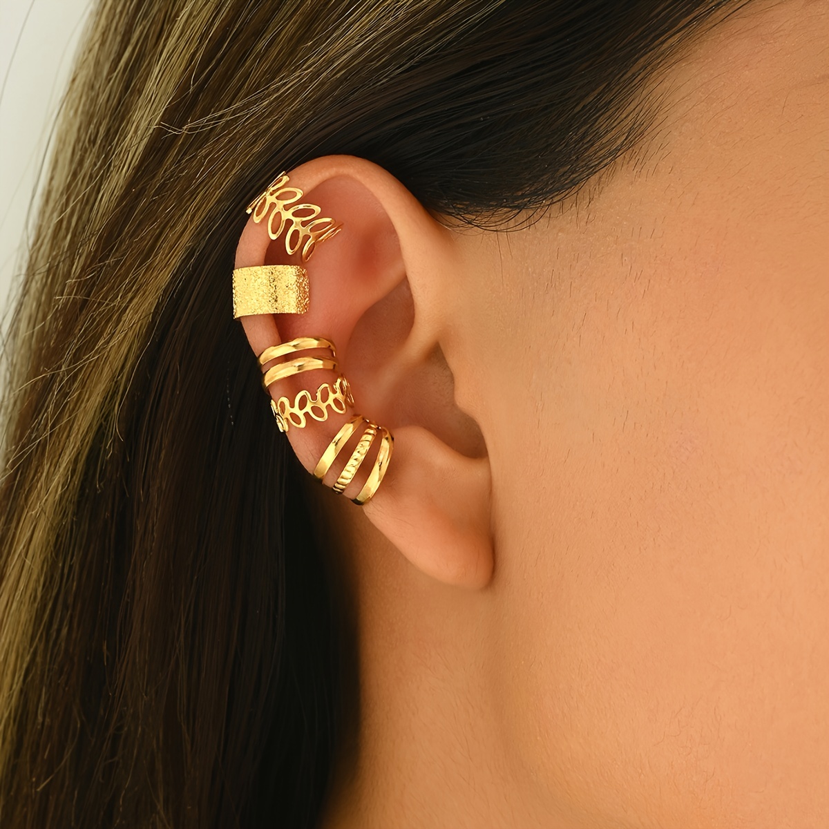 5 European & American Ear Cuffs Set