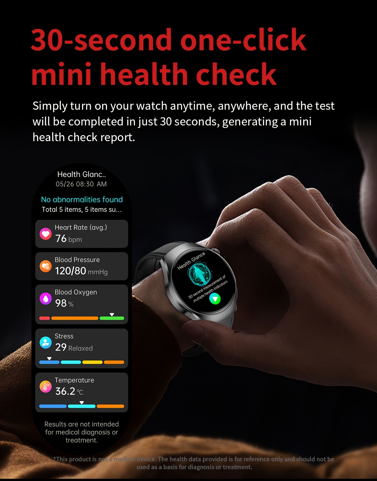 2026     watch 1 43 inch high definition full   supports wireless calls voice   one click sos for help 100 sports   remote monitoring fitness tracking suitable for   phones and for iphone Product details 8