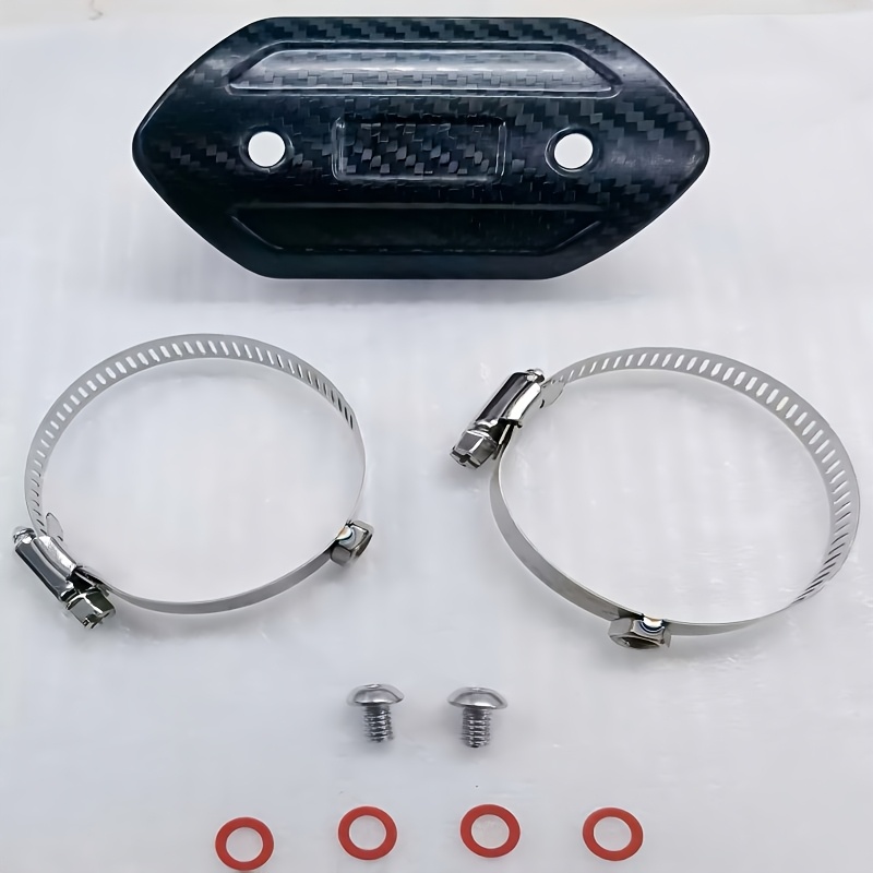TEMU térmico de fibra de carbono para tubo de escape de motocicleta - resistencia, duradero para temperaturas , compatibilidad de