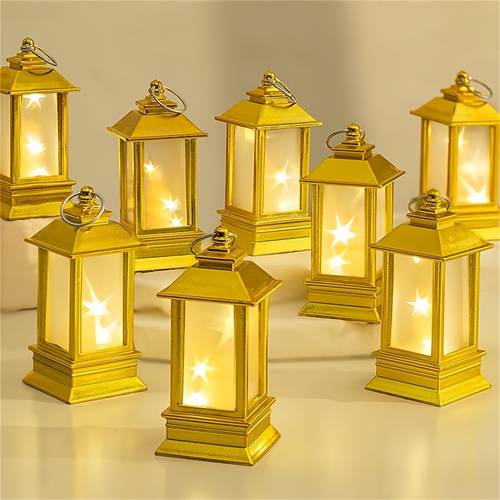 1 2 3pcs set of vintage lantern decorative indoor items mini lanterns suitable for center decoration of wedding tables small battery powered led lights suitable for parties christmas ramadan festival valentines day summer parties