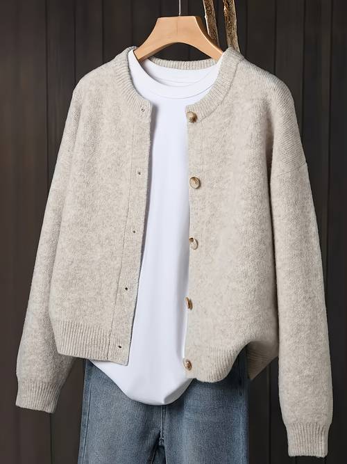 womens fall winter outerwear cardigan elegant fall winter womens versatile outfit loose easy sweater
