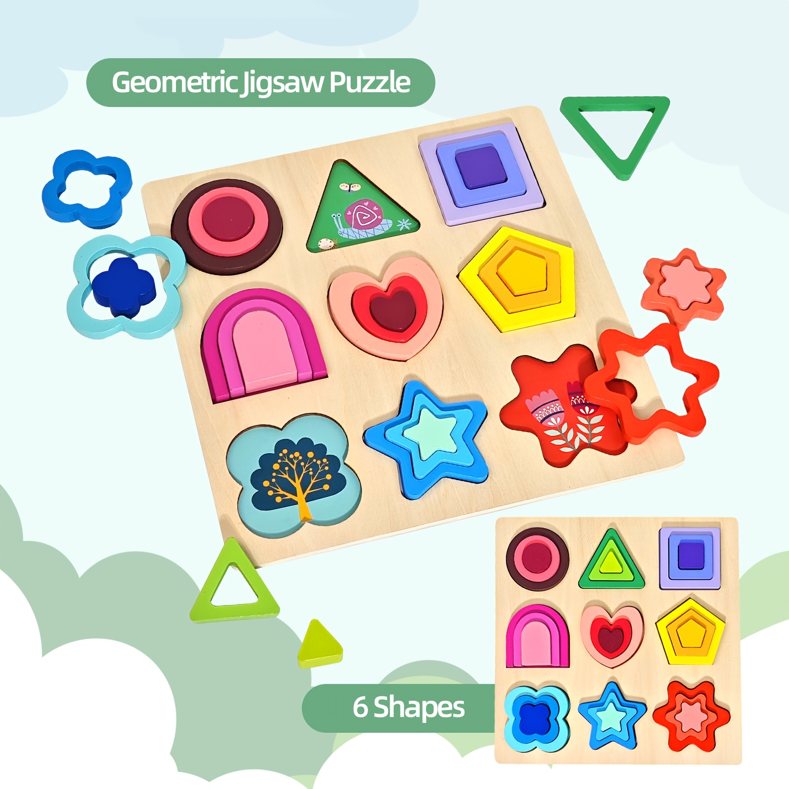 Wooden Puzzles for Kids
