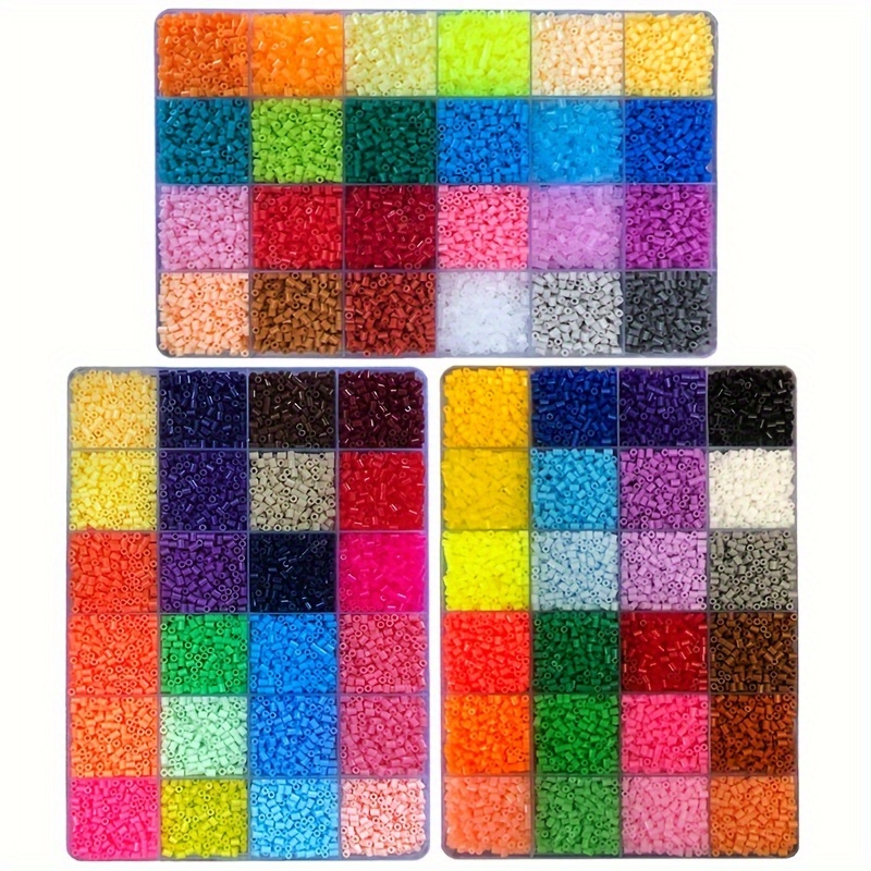 Set Pixel Puzzle Iron Beads Melting Beads Fuse Beads Kit Diy - Temu