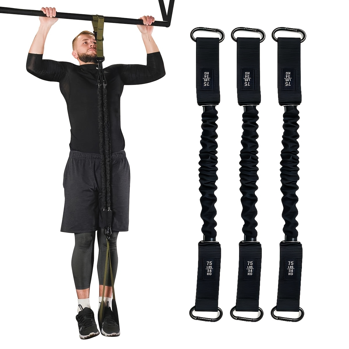Heavy-Duty Pull-Up Assist Resistance Bands