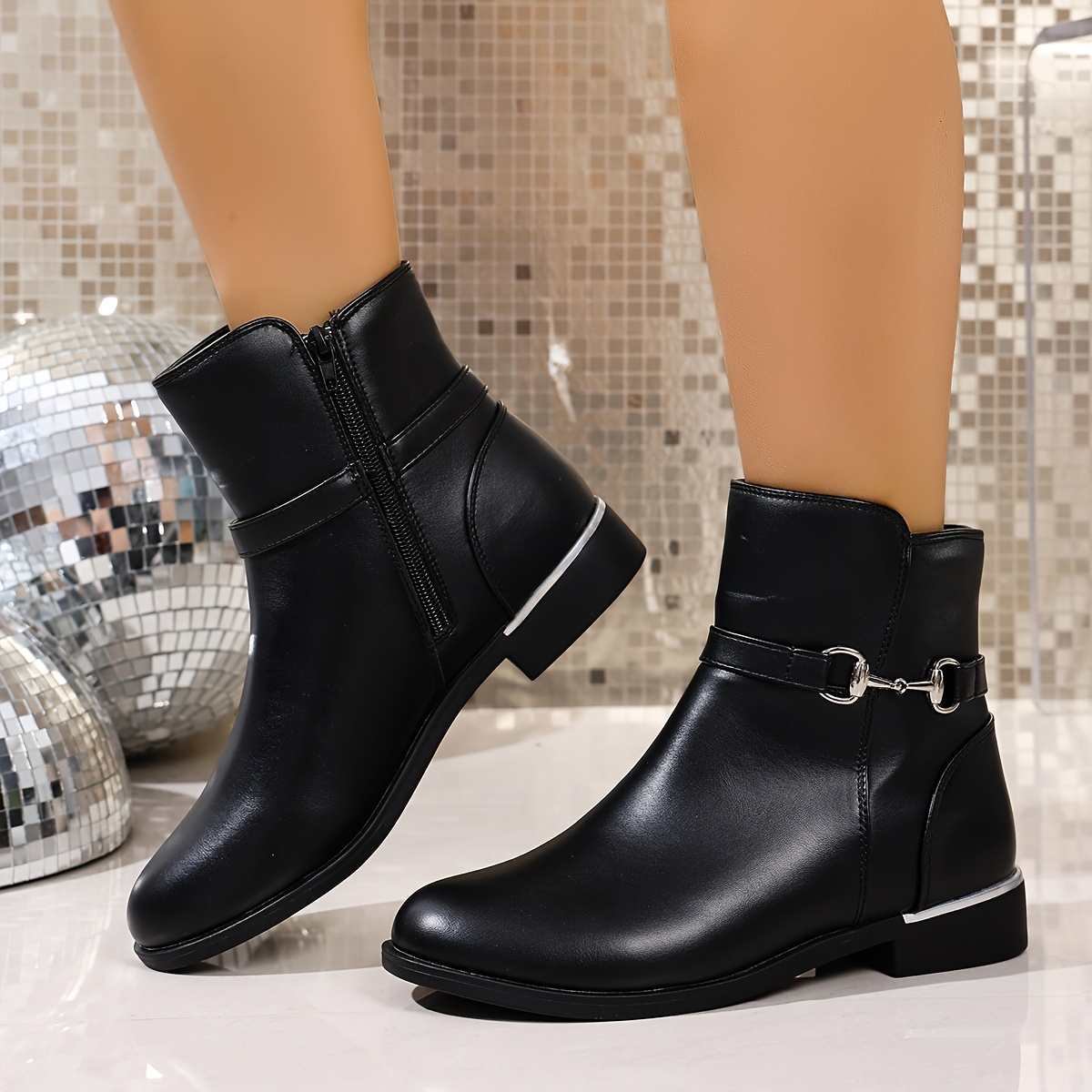 TEMU Women's Mid-calf Boots, Women Shoes