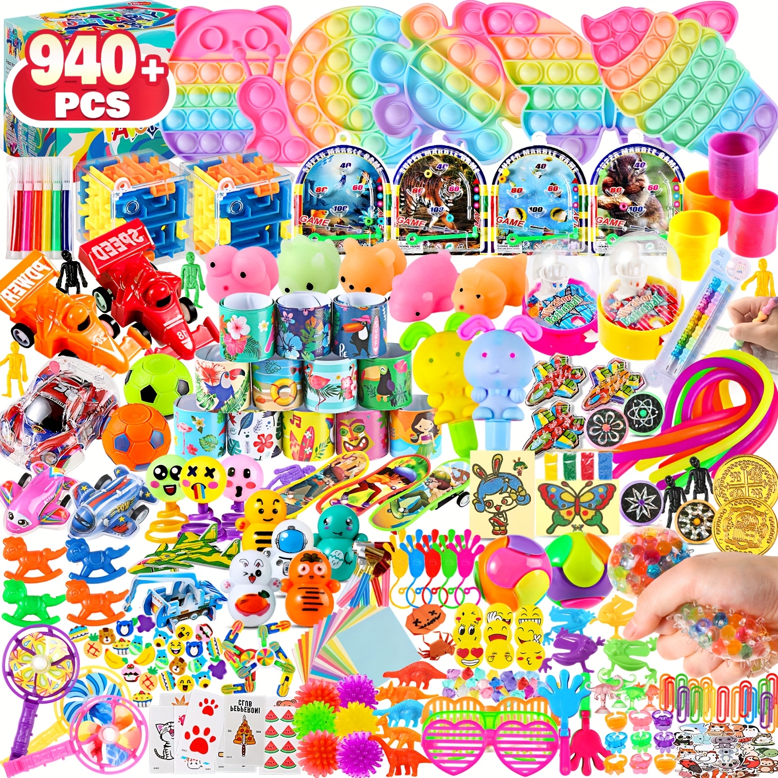 HSMQ 60PCS Party Favors Toy For Kids, Bulk Toys For Classroom