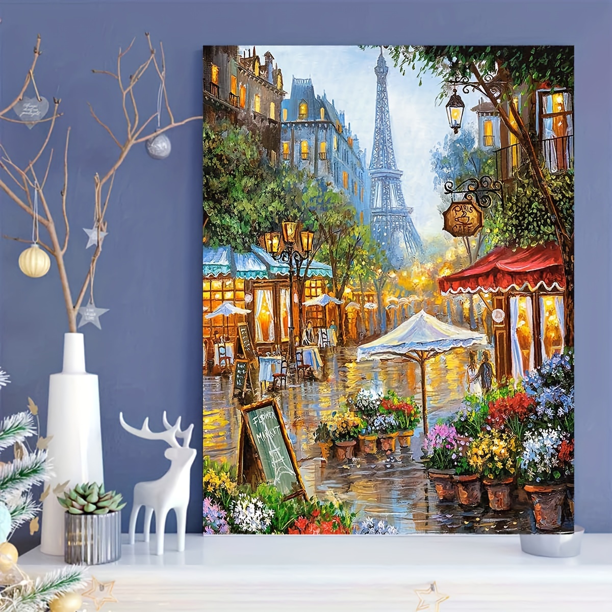 

5d Diy Landscape Diamond Painting Kit, Round Diamond Art Canvas For Home Wall Decor 30x40cm