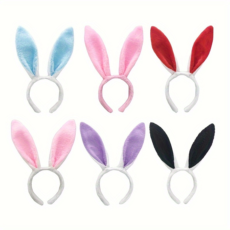 

1pc Easter Decoration Cute Rabbit Ear Headband Easter Photo Prop Plush Hairband Bunny Ear Hairband Party Costume Decorations Hair Accessories