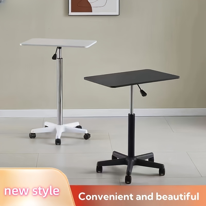 2024 new portable lift table with pulley small bedside table standing workbench desk lectern Product details 0