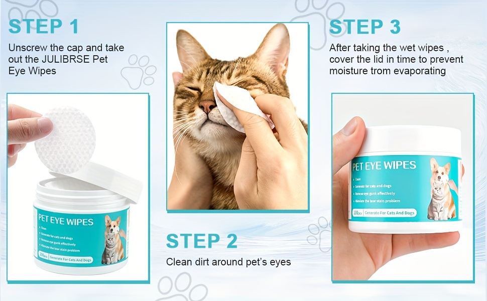 Dog Eye Wipes Eye Wipes Dogs Cats Remove Tear Stain Eye - Temu