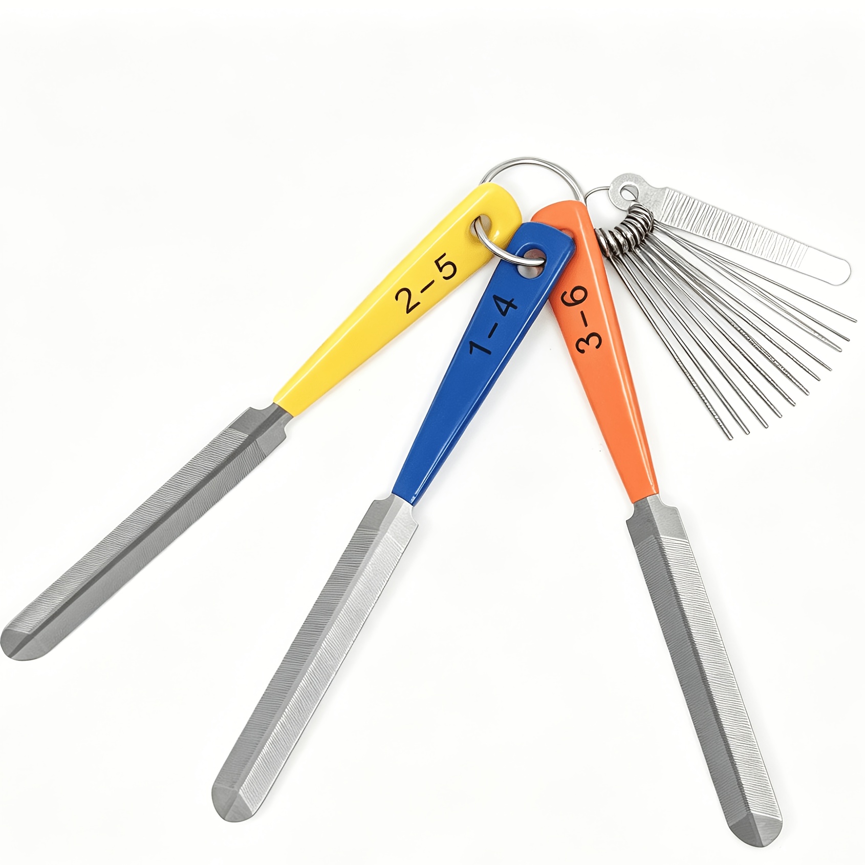 TEMU Lot de 3 pour sillet de guitare, pour surcrownage des frettes et rainures avec pour chevalet et sillet, lot de 13 à pointe d'aiguille de tailles