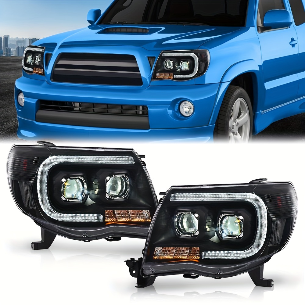 AlphaRex 05-11 Toyota Tacoma NOVA-Series LED Projector Headlights - Black