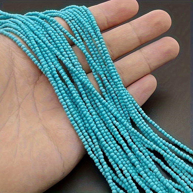 

120pcs 3mm Natural Turquoise Beads - Diy Necklaces & Bracelets, Ideal Jewelry Making Supplies & Christmas Gifts