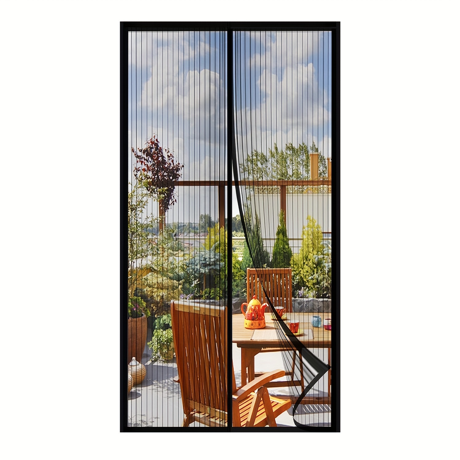 

Magnetic Screen Door - The Original Self-closing, Pet Friendly Walk Through Door Screen Magnetic Closure-magnet Screen Door