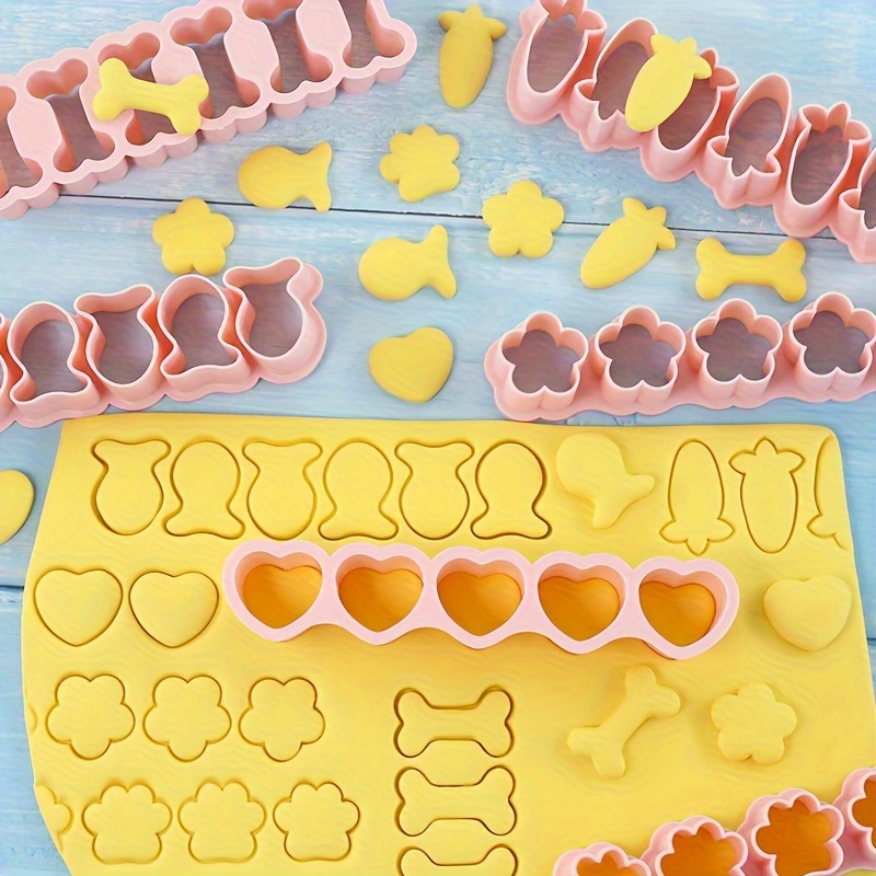 

6 Styles, Cartoon Mini Biscuit Molds, 3d Three-dimensional Press-type Cookie Fondant Baking Tools, Used To Make Fish-shaped Biscuits, Household Kitchen Supplies