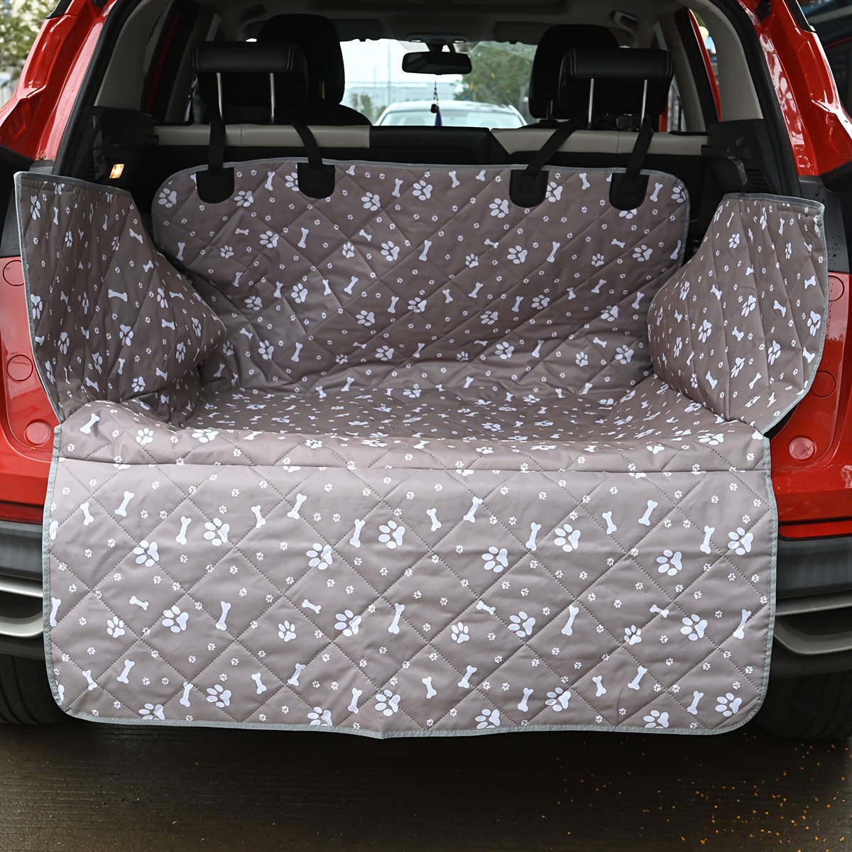 TEMU Alfombrilla para Coche de Mascotas, Protector de Maletero y Tapete para Perro en Vehículos