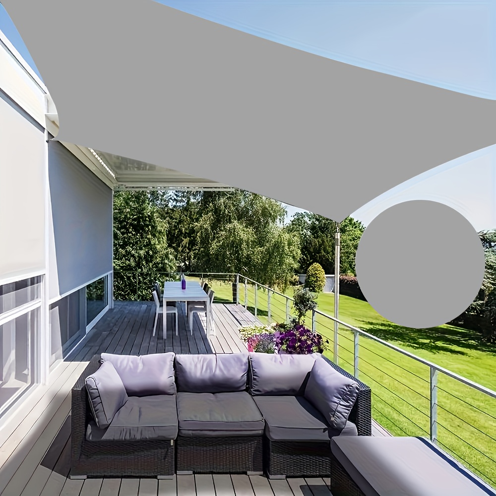 LOVE STORY Vela Ombreggiante Impermeabile 3.5x5m Rettangolare Tenda A Vela Parasole Pes Proteccion Rayos Uv Per Esterno Giardino Terrazza Beige 92351678 - Foto 2