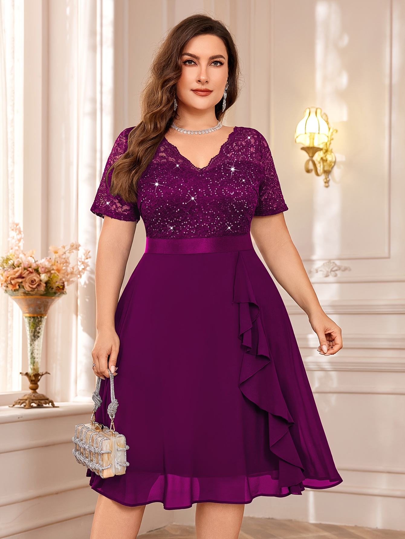 Midi Dress Purple Dress Myer Purple Bridesmaid Dresses JJ's House