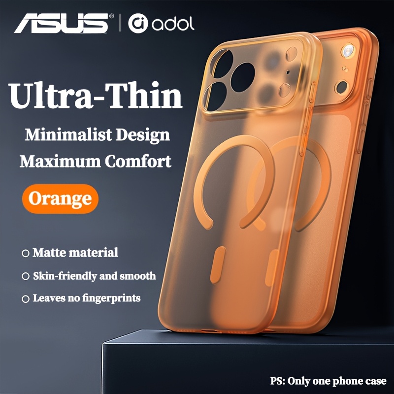 E-shop Handyhülle: ASUS Neue ultradünne magnetische Schutzhülle für iPhone 17 Pro Max, glatte . Geeignet für iPhone 17 Pro, Premium mattierte