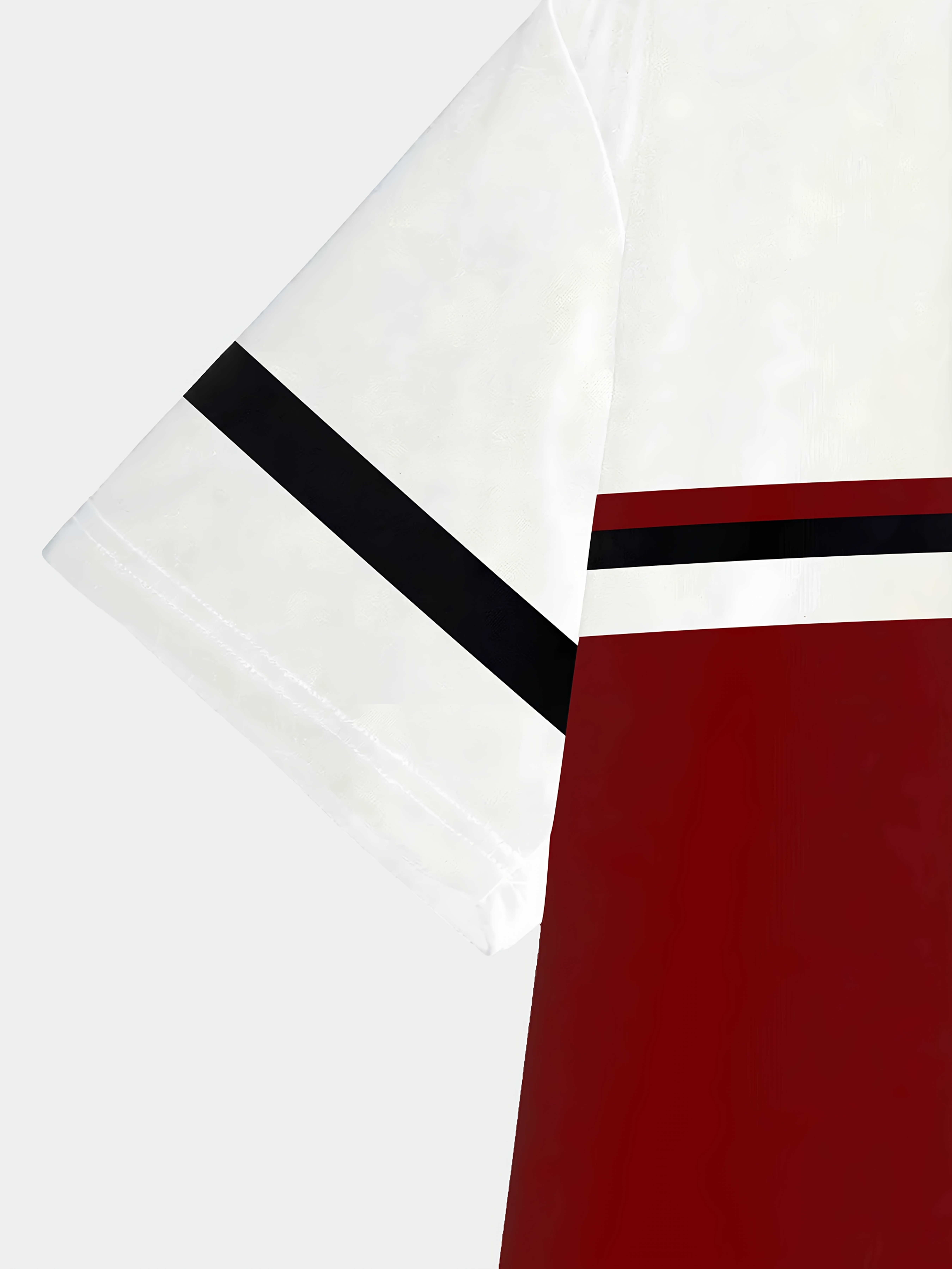 Men'S Casual 3D Print T-Shirt - Red & White Striped, Short Sleeve, Round Neck, Lightweight & Stretchy, Summer Sportswear, Sporty Casual Wear | Graphic Tee | Comfortable Fit, PLUS SIZE