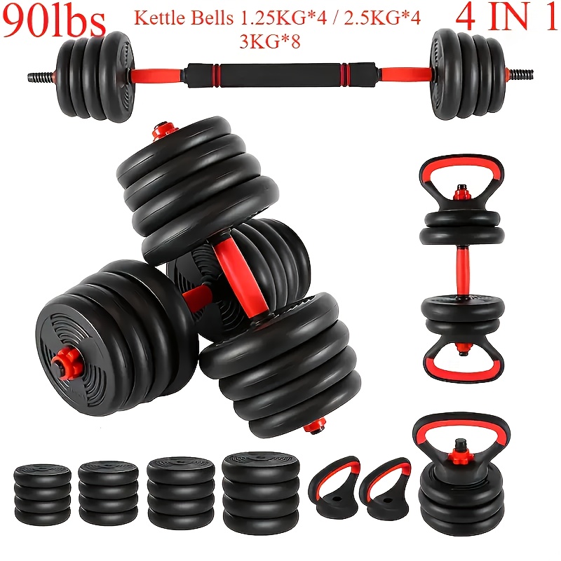 adjustable dumbbell set 20 30 70 90 lbs free weight set Temu