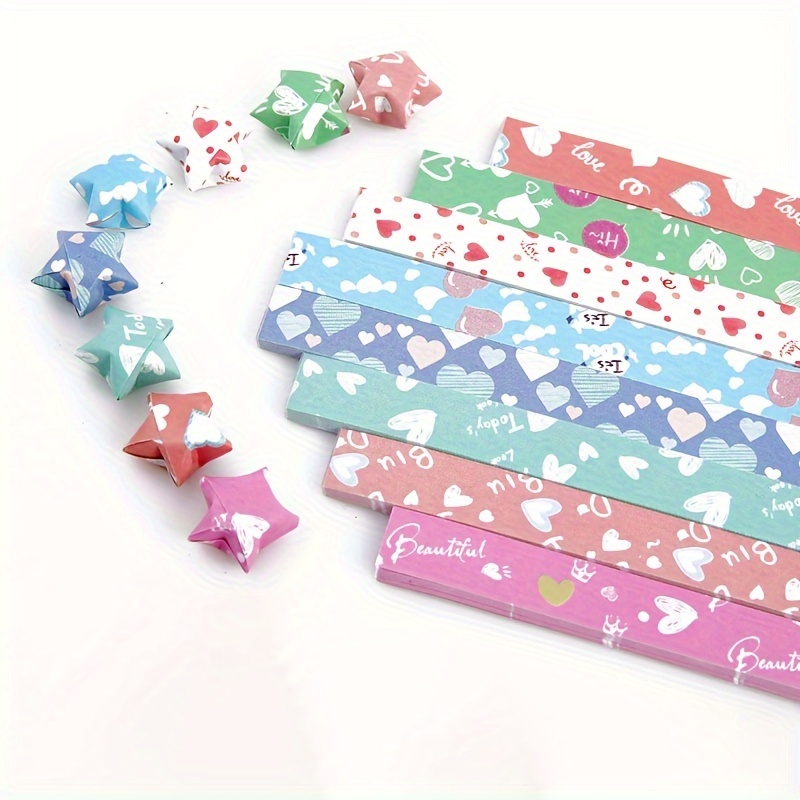 Glitter Star Origami Gradiente Colore Fortunato Carta - Temu Italy