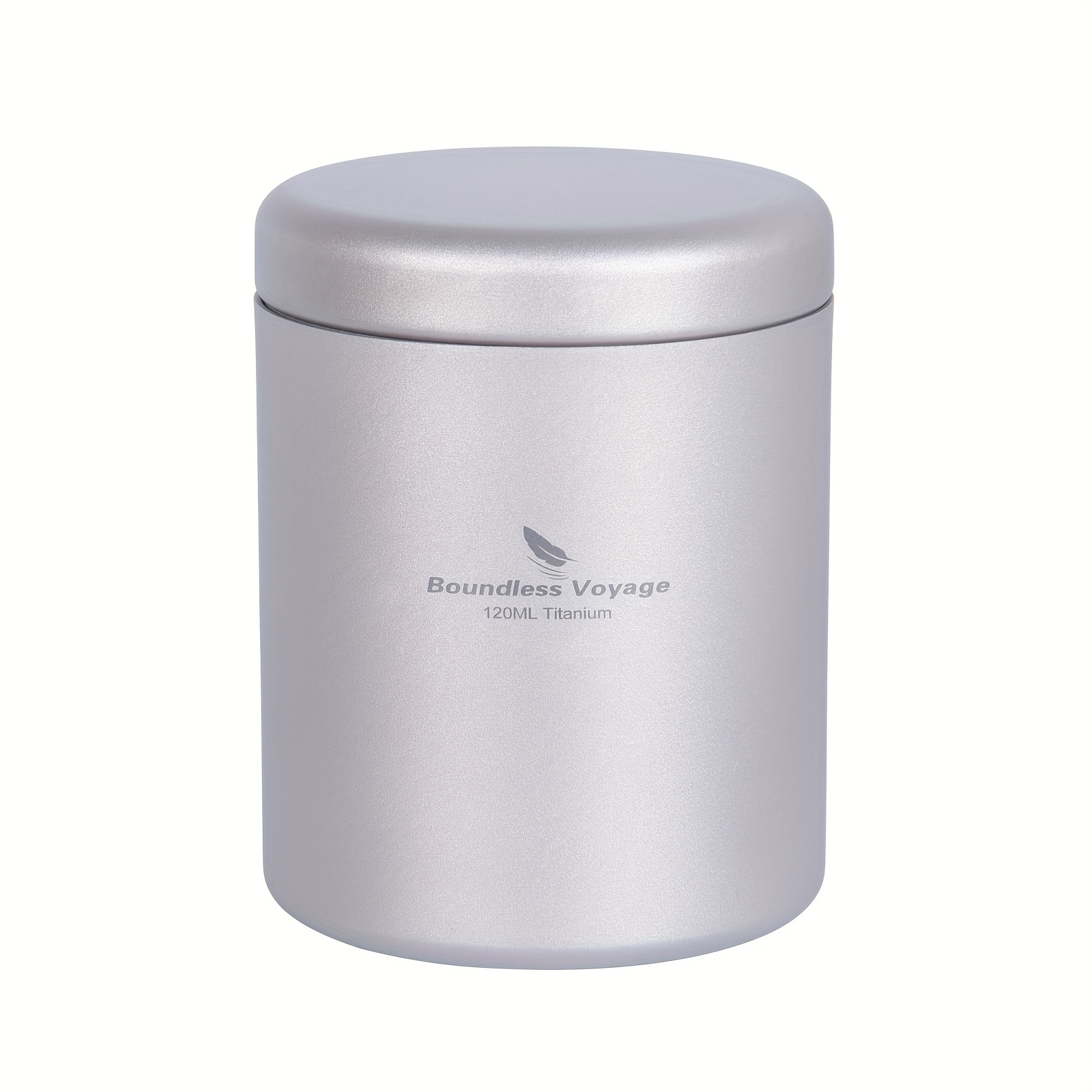 Image of Voyage Titanium Tea Caddy Canister Ultralight Portable Kitchen Food Storage Container For Loose Tea Spices Sugar