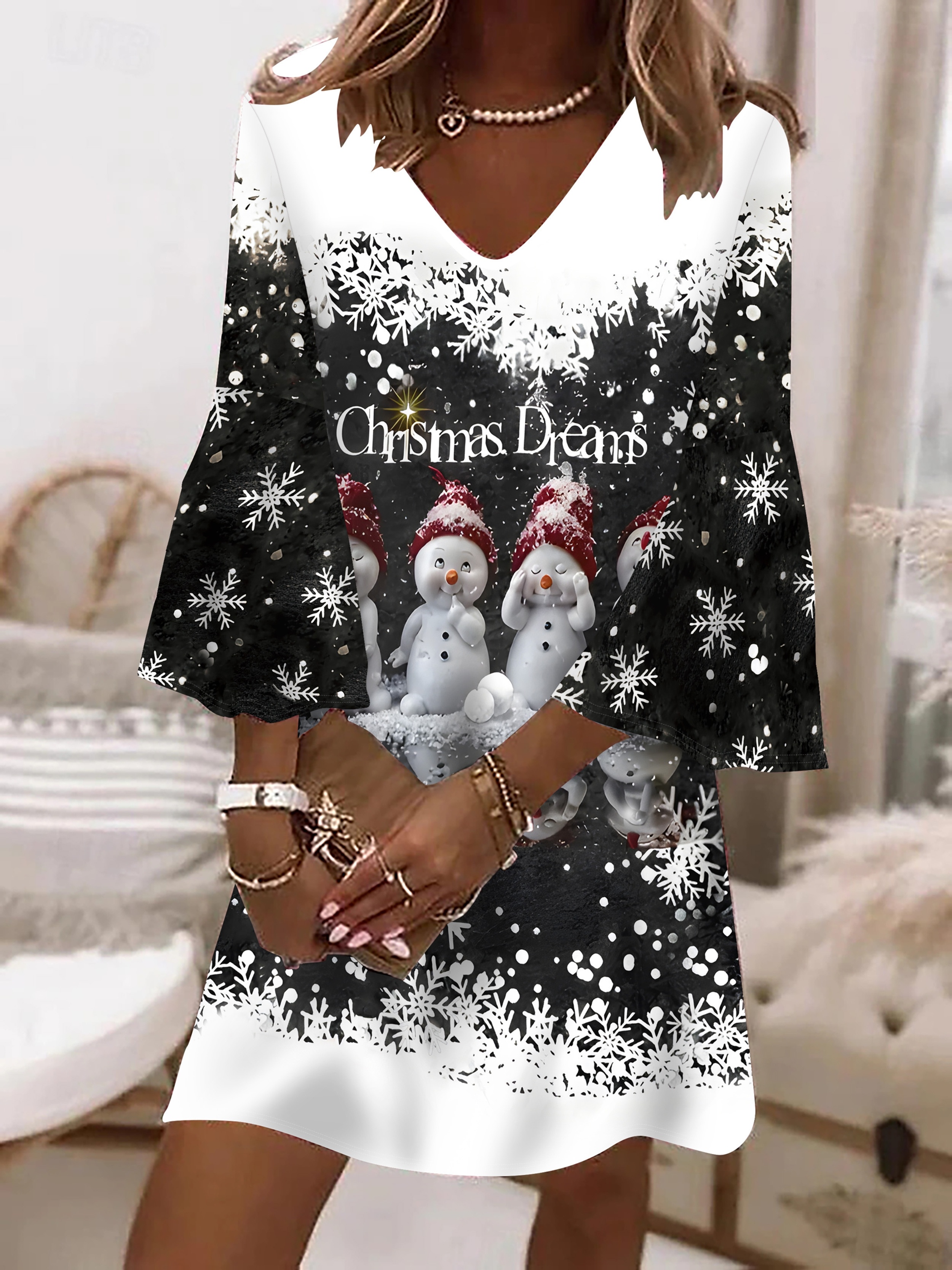 christmas dresses women sold on Temu Mexico