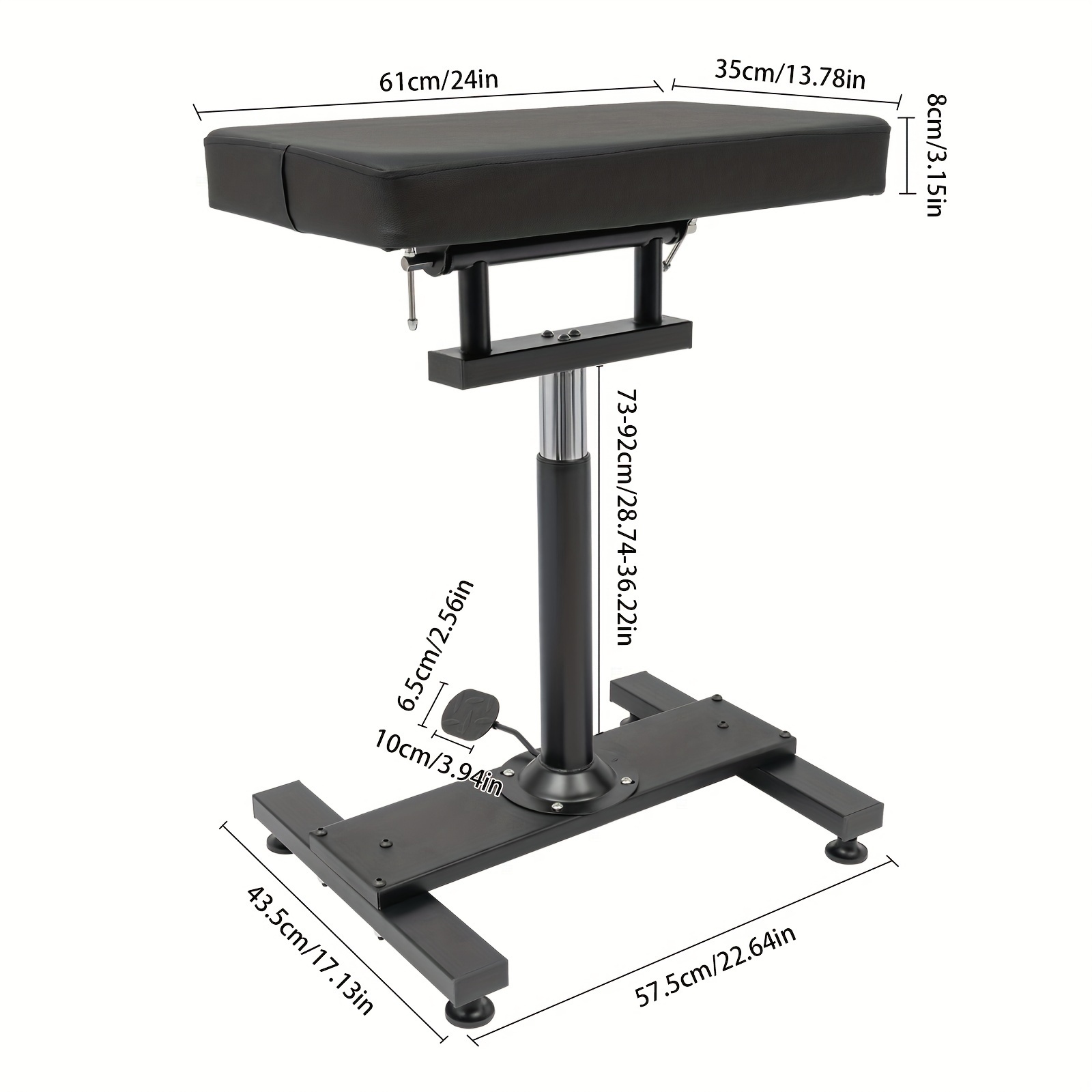Image of Free Standing Adjustable Height Armrest Stand
