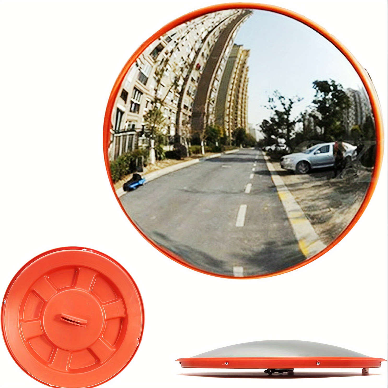E-shop Innenraum Konvexspiegel 45cm 18 Zoll Weitwinkel Sicherheitsspiegel Gebogenes Spiegel Polycarbonat Verkehrs Spiegel für Geschäfte Lager Parkplatz