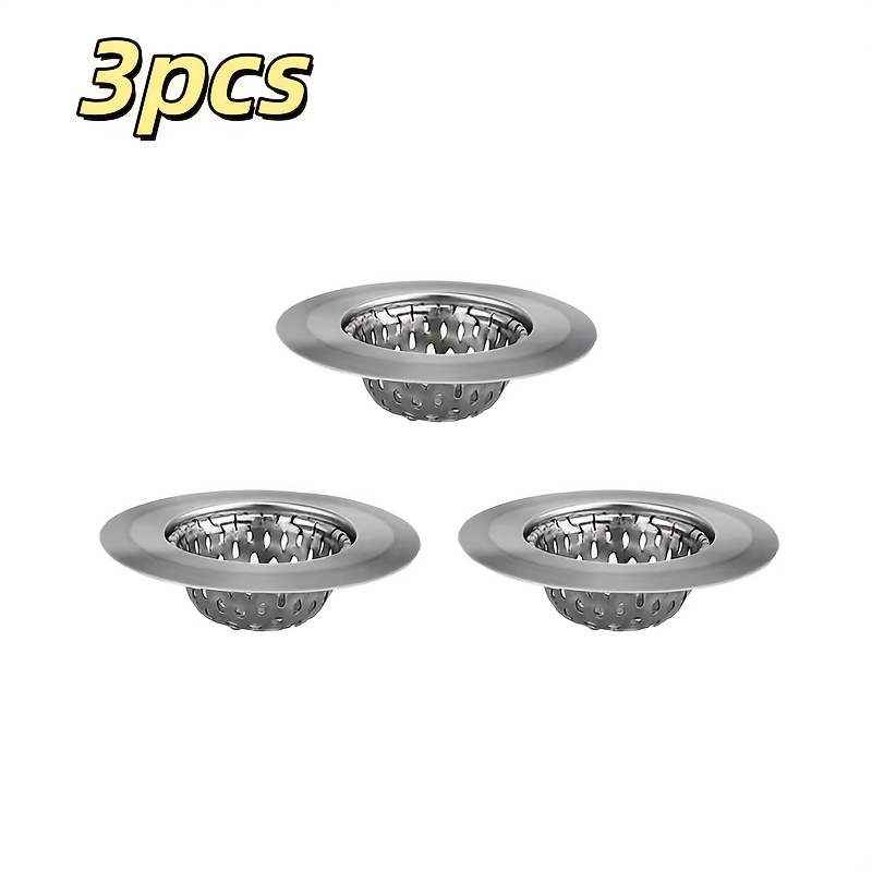 TEMU 3 Pack Of 304 Stainless Steel Drainage Mesh For 3.6cm/1.41in - 5.2cm/2.04in . Anti-clogging Drain Filter, Residue Filter, Anti-clogging Mesh For