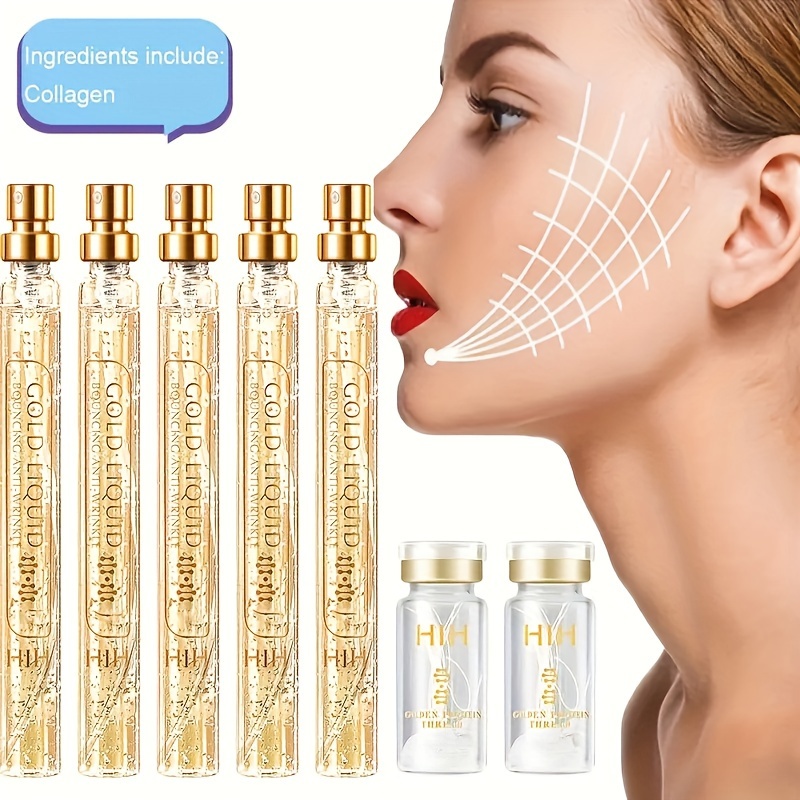 

Skin Instant Lift Collagen Set, 7-pack Protein Infusion Threads, Moisturizing & Firming Care, Enhanced Facial Youthfulness, Premium Skin Care Serums