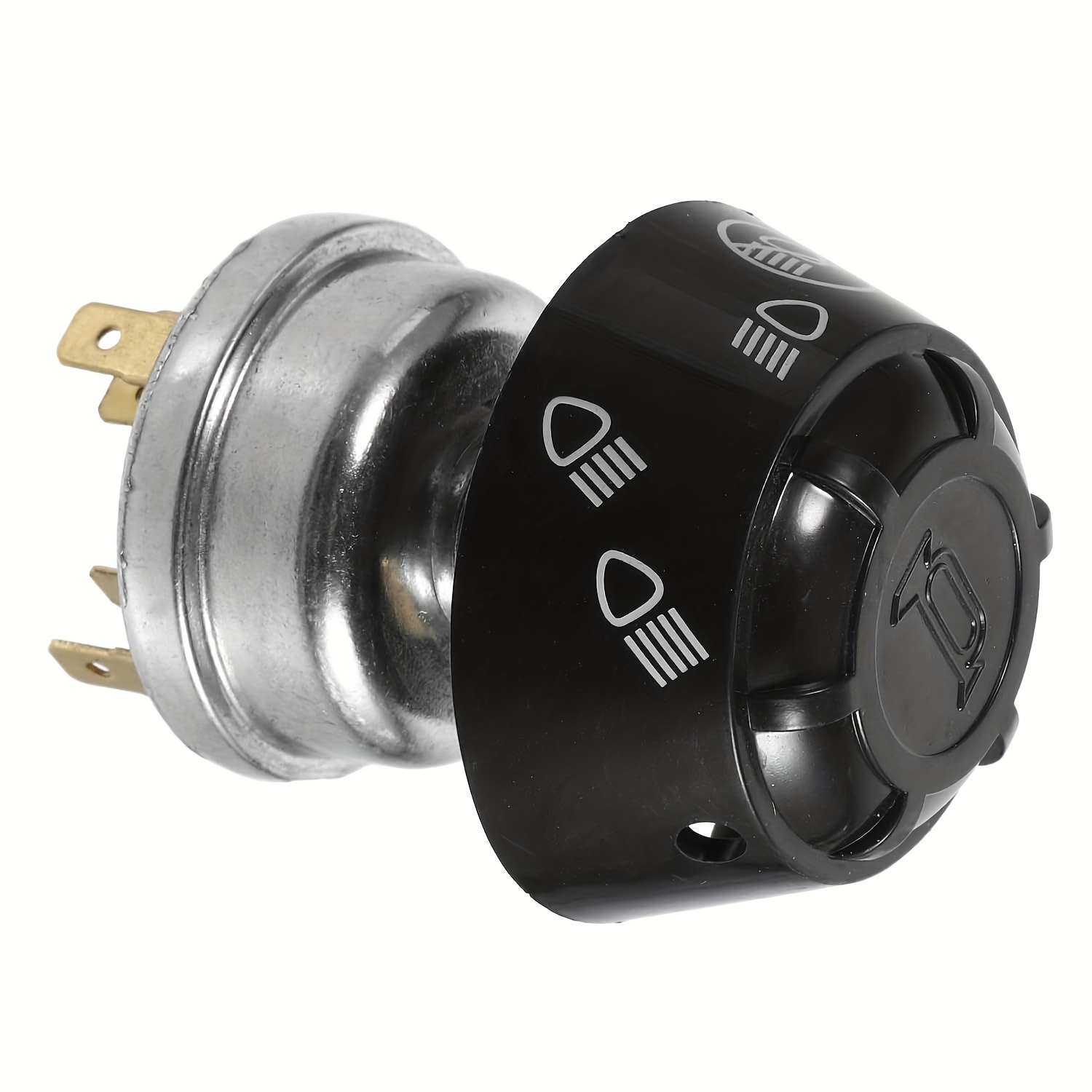 

Versatile 3-position Rotary For Switch For Tractor & Truck - , Aluminum Horn And Light Control Button - Fits Multiple Brands