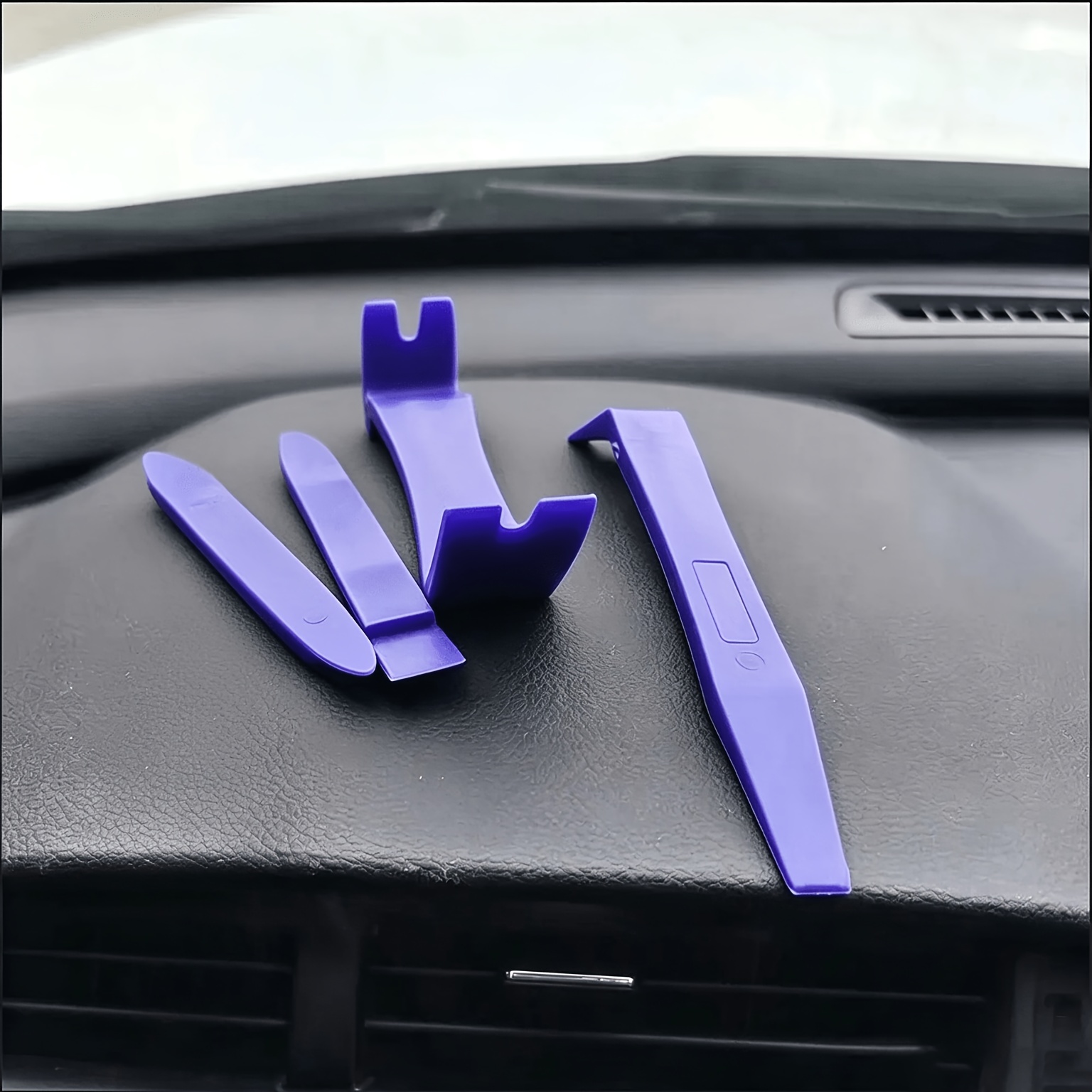 TEMU 4pcs Car Trim Panel Removal Tools Kit, Plastic Pry Tools For Auto Interior Door Clip Fastener & Body Repair