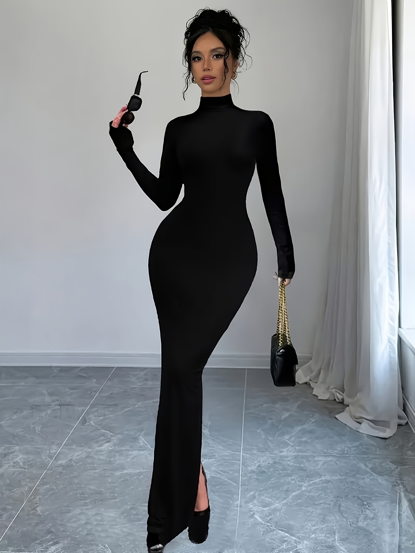 chinese dress ladies Two Way Body Fit Long Dress With Top – StyleAsh main image 0