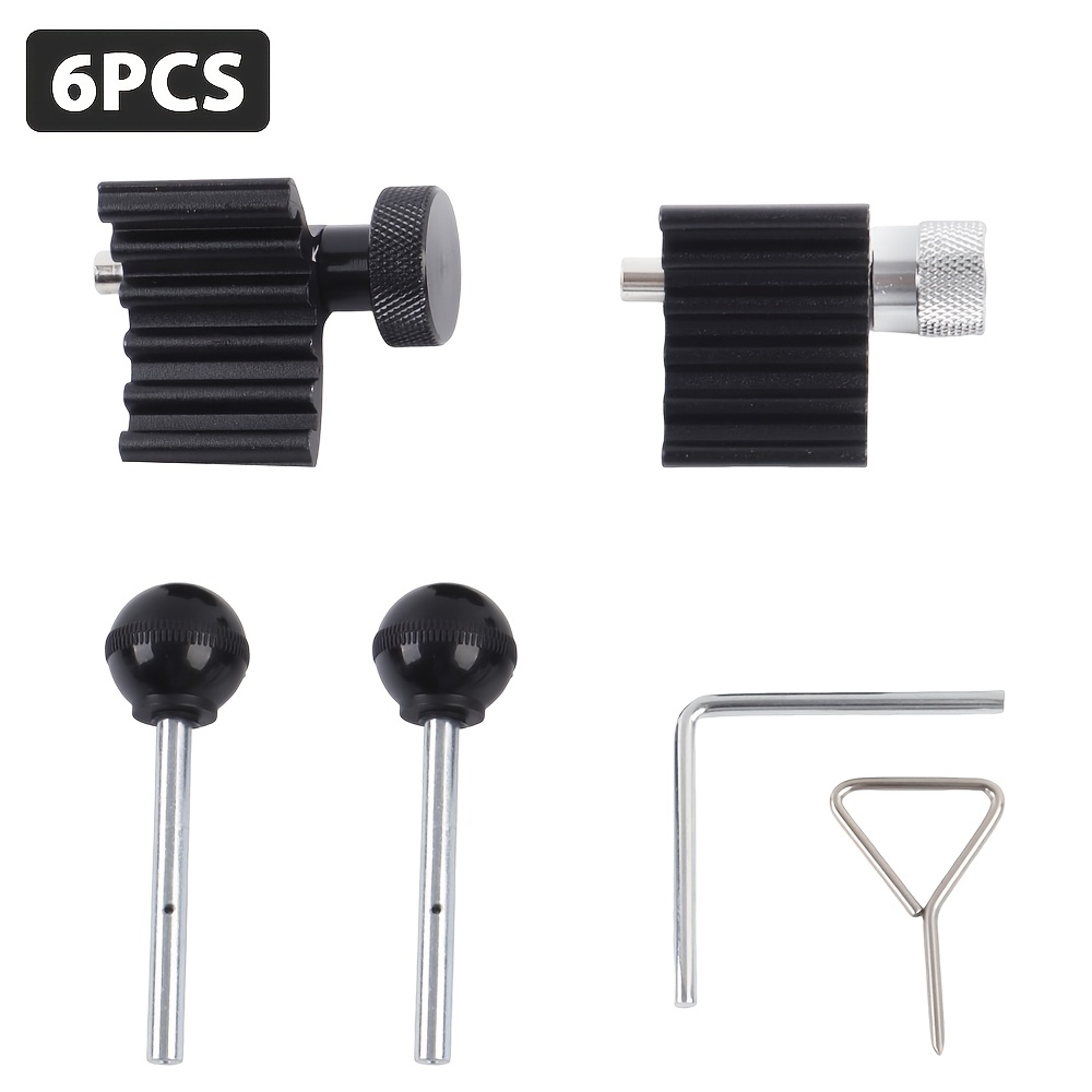 E-shop 6-teiliges Dieselmotor Nockenwellen Ausrichtungs Timing Werkzeug Set, Kompatibel mit VW für AUDI SEAT Skoda 1.2 1.4 1.9 2.0 TDI PD Motor,